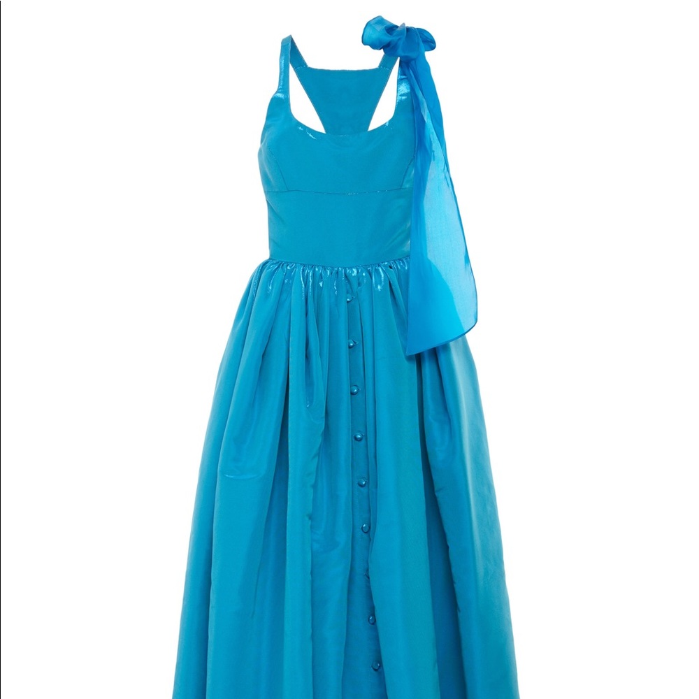 ISO Rosie Assoulin Button Blue Ball Gown